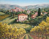 Barbara Felisky A Vineyard View painting